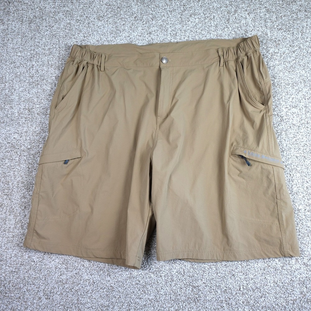 Loves Weruovn Tan Khaki Cargo Hiking Shorts Mens Size 44 Elastic Waist